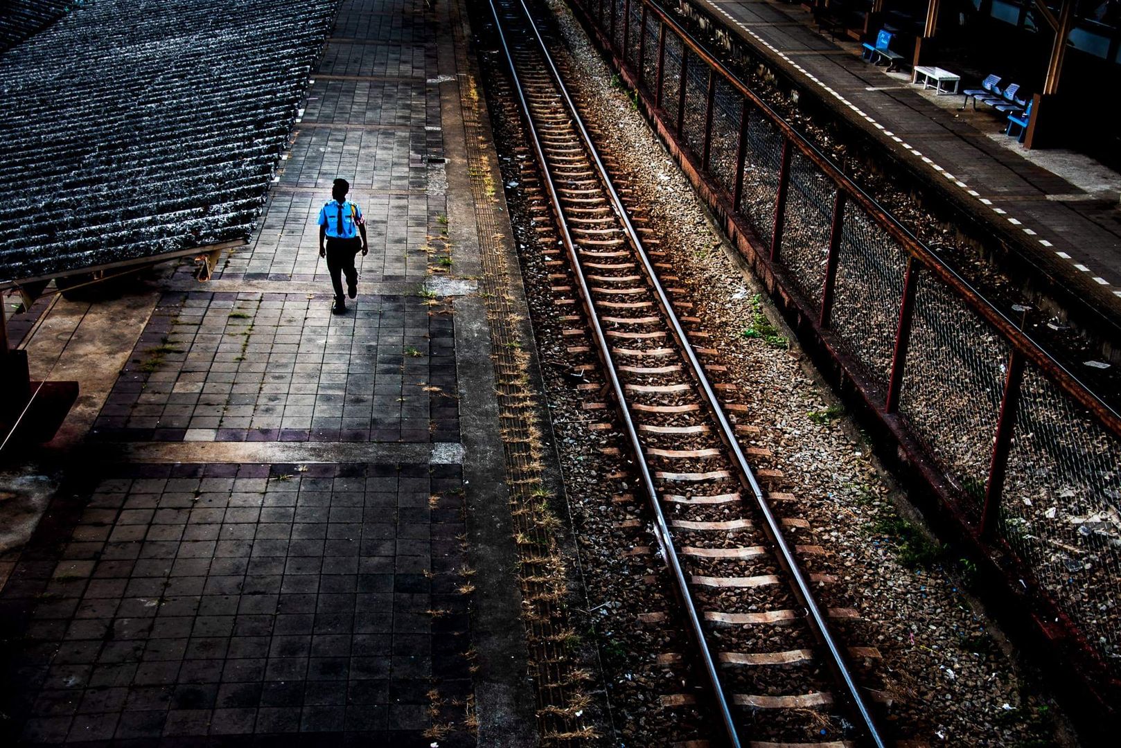 L' homme a la gare