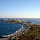 l ile de sein depuis la lanterne du phare