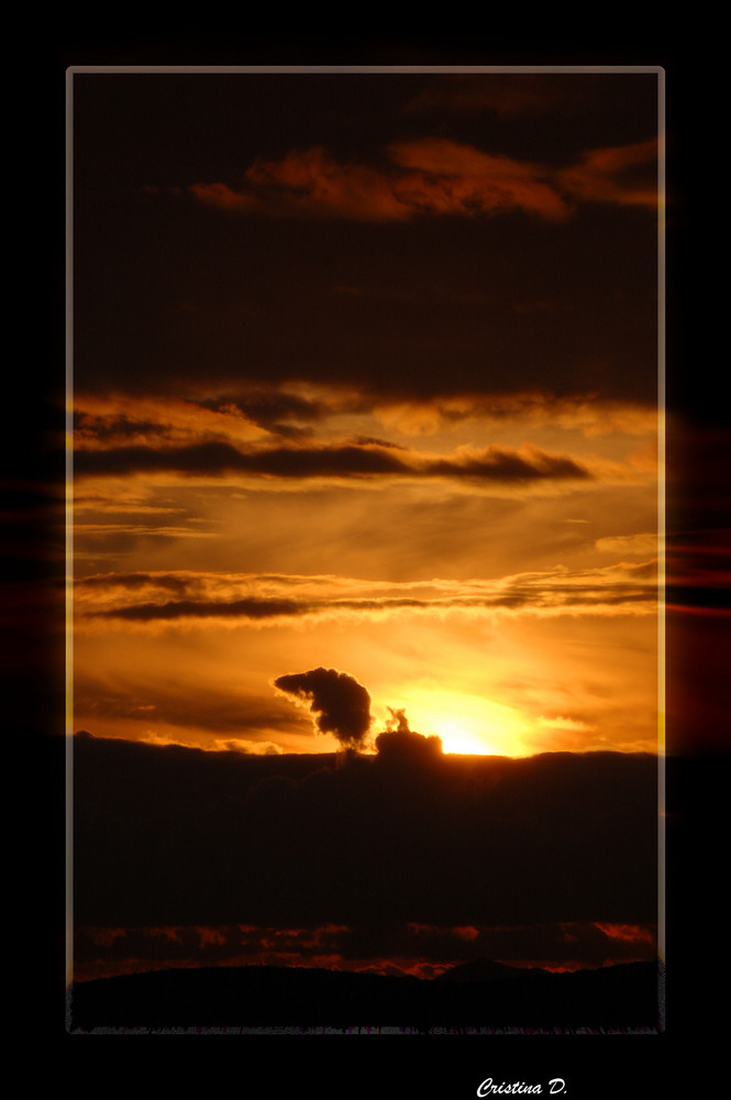 L' immenso in un tramonto