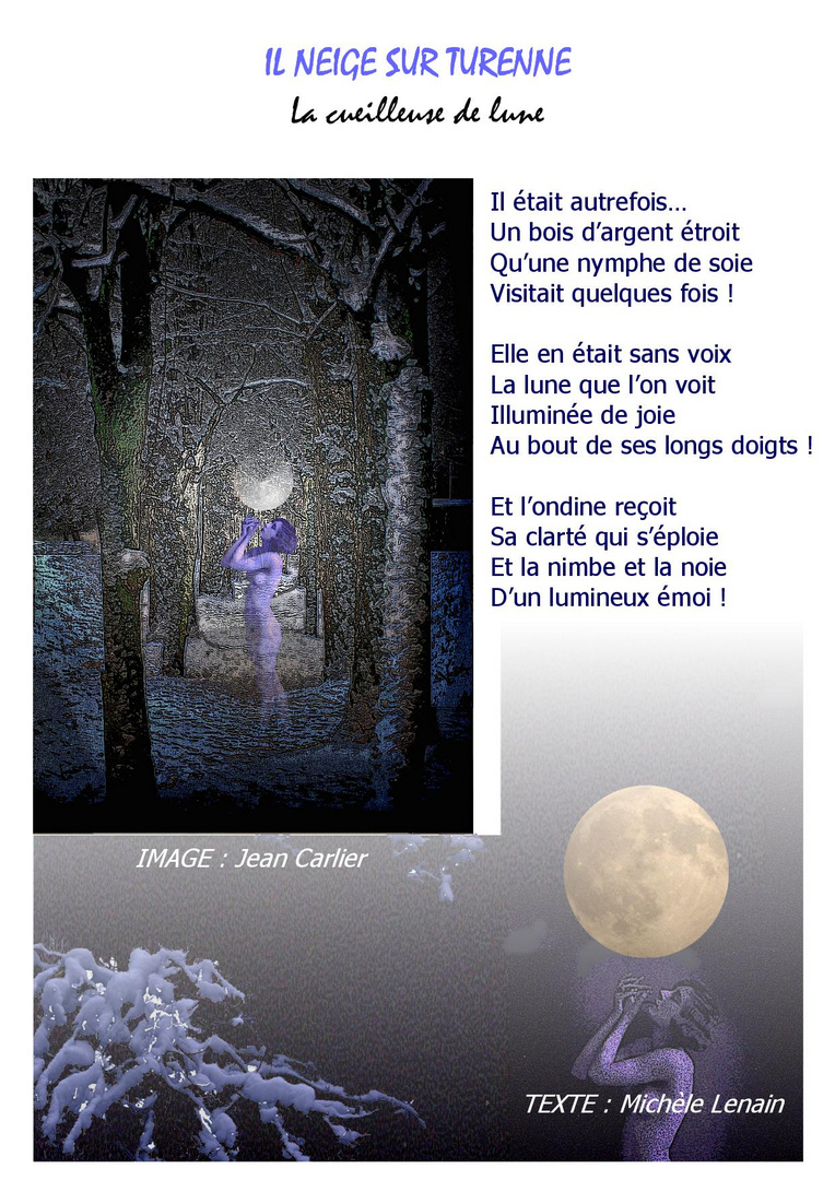 L2 IL NEIGE SUR TURENNE La Cueilleuse de Lune