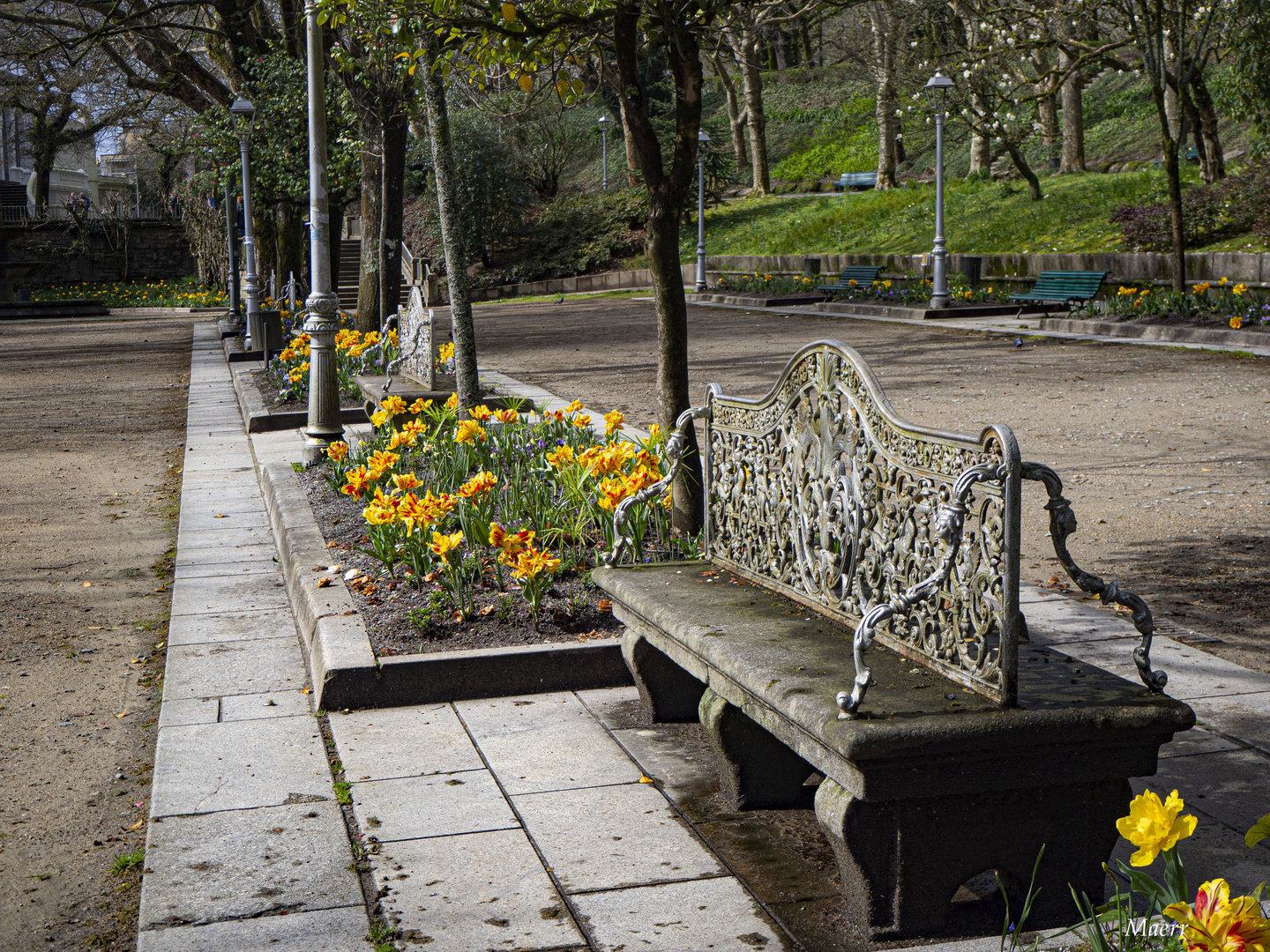 La Alameda se está llenando de colores primaverales.