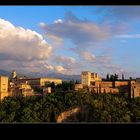 La Alhambra... bajo los últimos rayos de sol del día