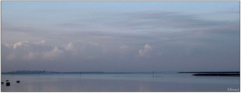 la baie de Somme à marée haute....