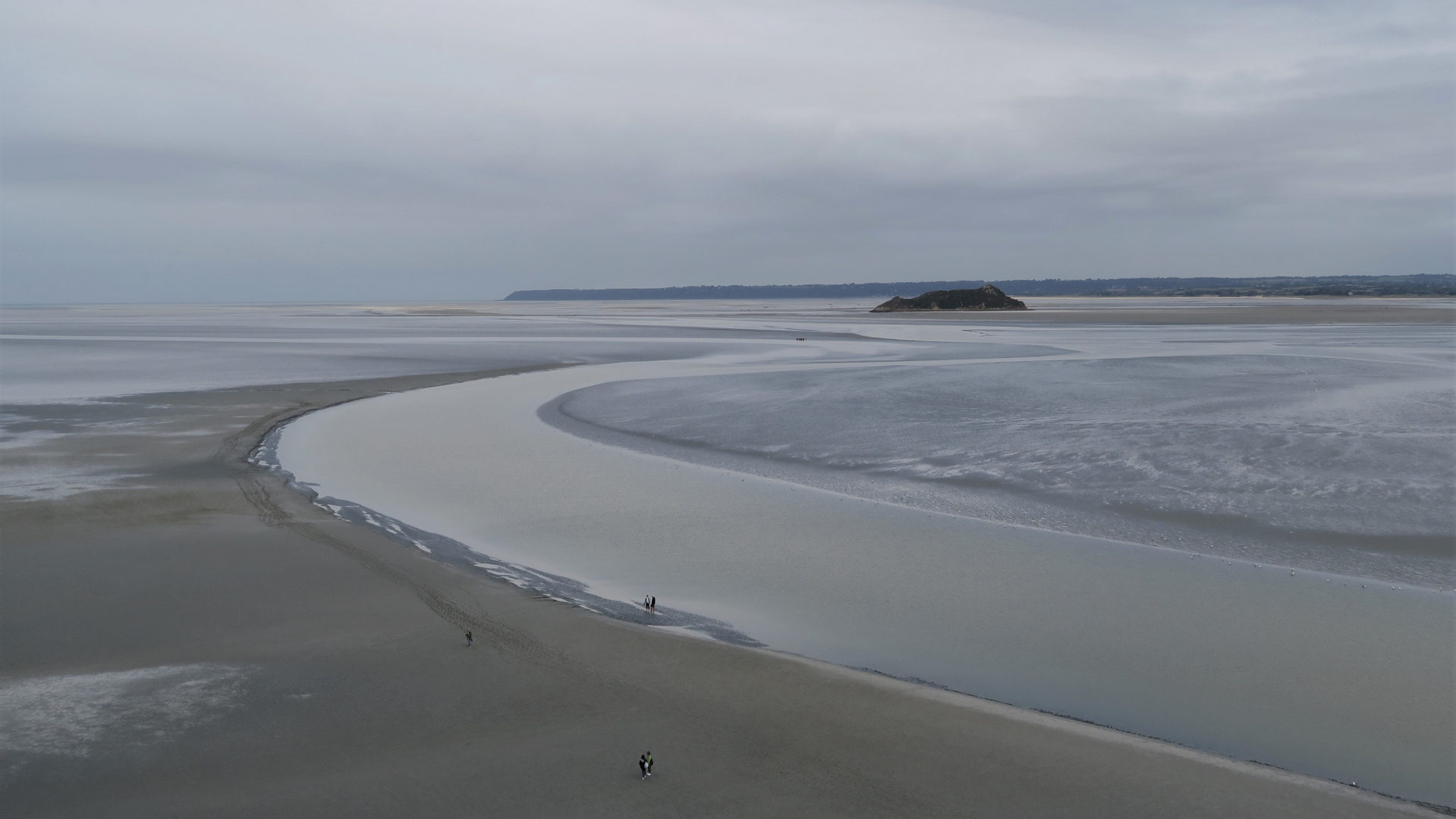 La Baie du Mont St. Michel bei Nieselregen