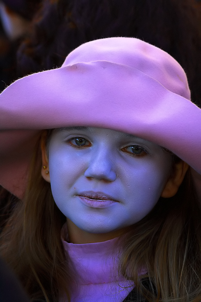 La bambina dal cappello rosa