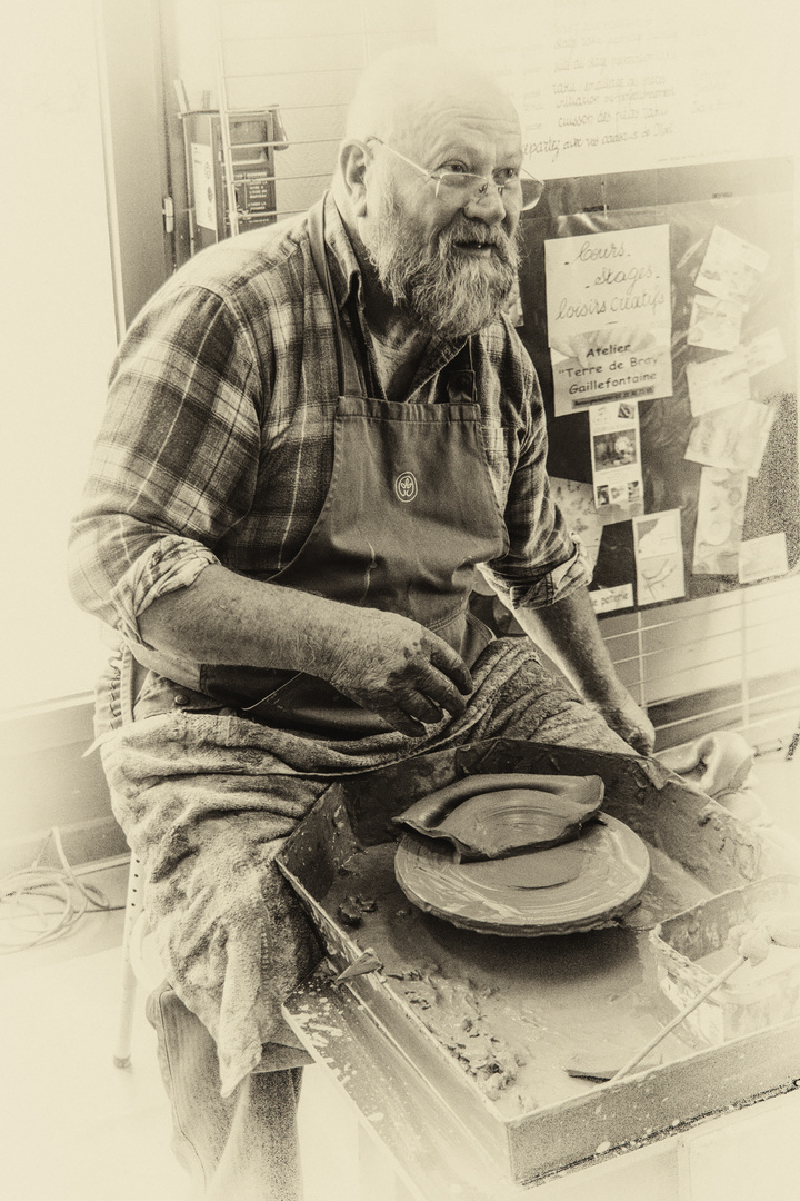 La barbe du potier