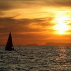 La barca al tramonto