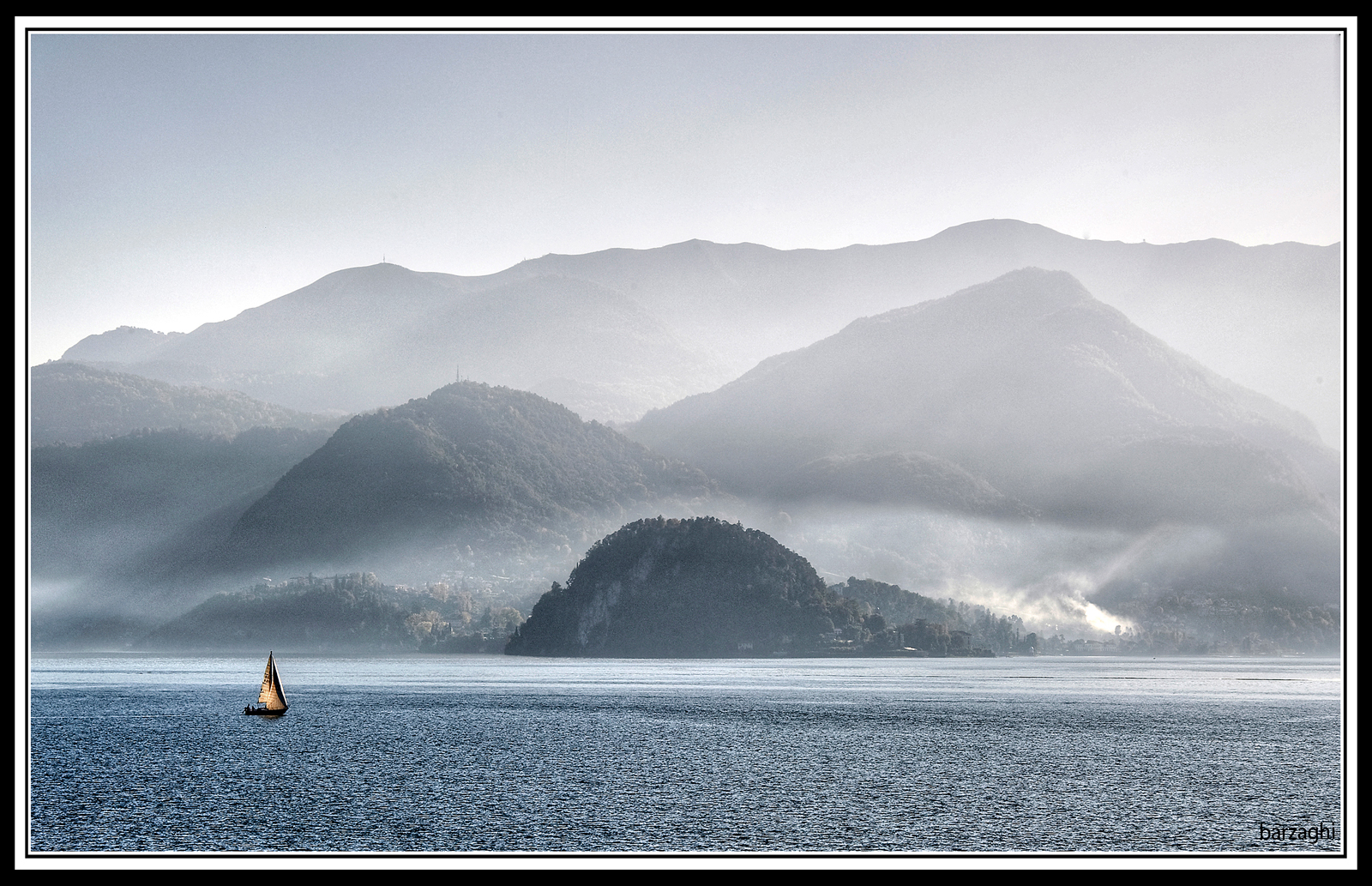 la barca sul lago