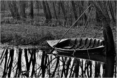 la barque de marais  au repos ....