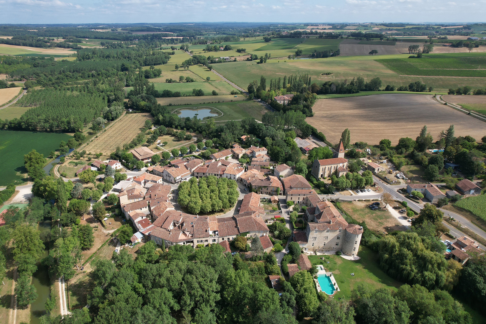 La bastide ronde de Fourcès