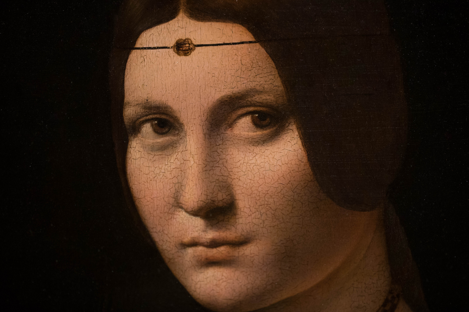 La Belle Ferronnière peinte par Léonard de Vinci / Louvre