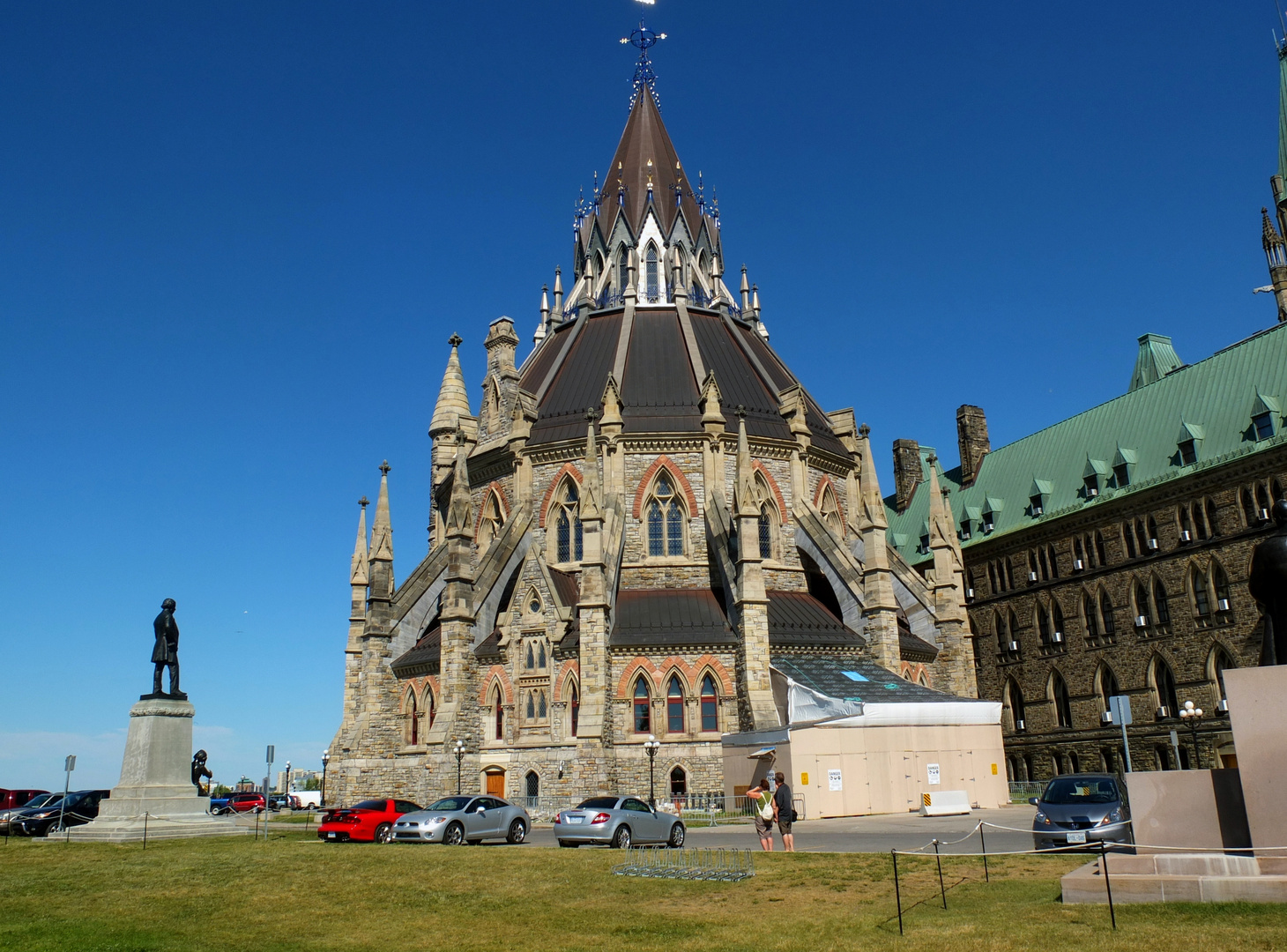 La bibliothèque du Parlement d'Ottawa, en Ontario, Canada