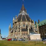 La bibliothèque du Parlement d'Ottawa, en Ontario, Canada