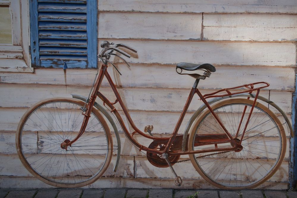 déco rue avec bicyclette