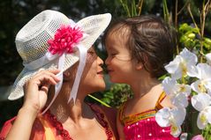 La bise intime avec maman