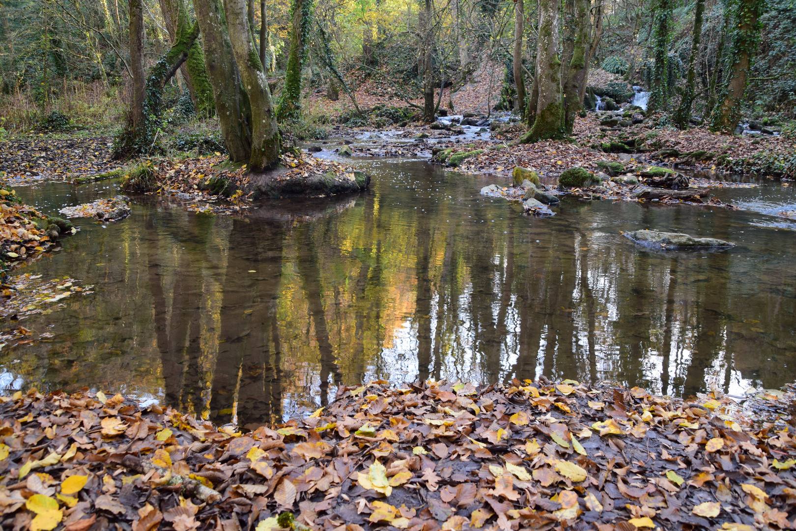 La Brèche au diable en automne 