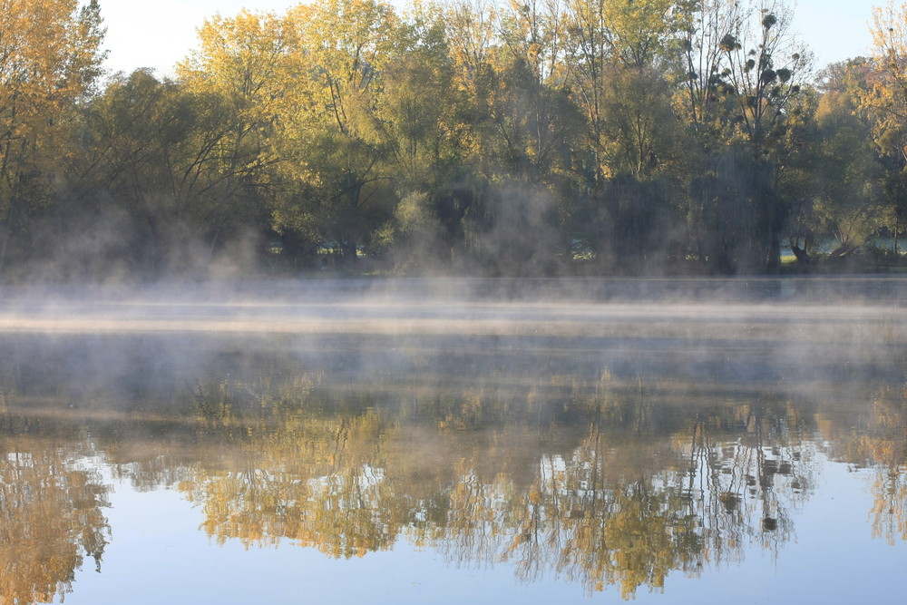 la brume se lève