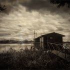 La cabane à carrelet sur les bords de la Garonne