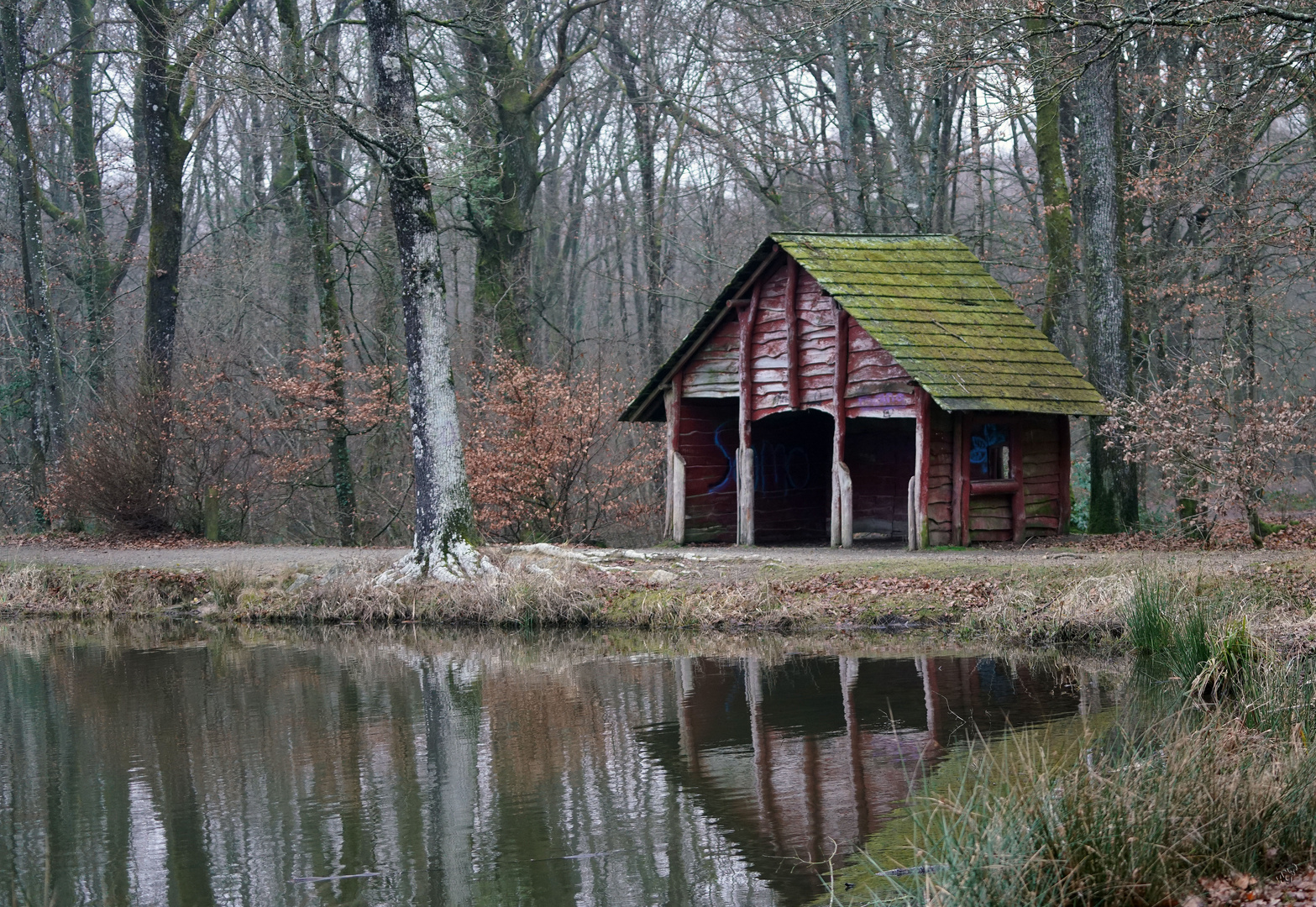 La cabane en hiver ....