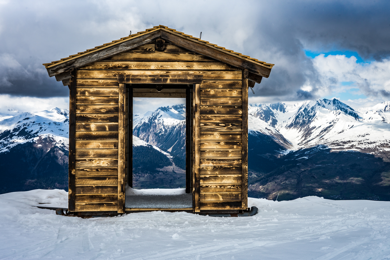 La cabane en hiver