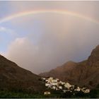 La Calera mit Regenbogen