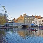 La Cam et le pont de Silver Street  --  Cambridge  --  Die Cam und die Silver Street Brücke