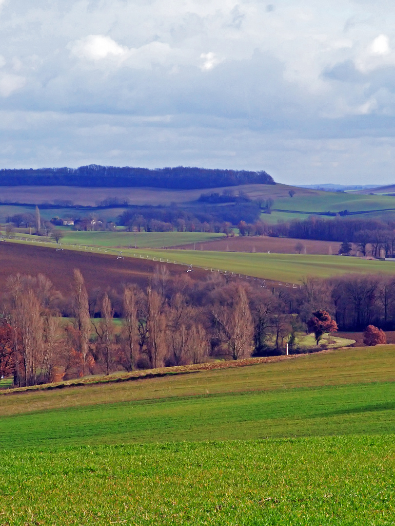 La campagne près de chez moi en février