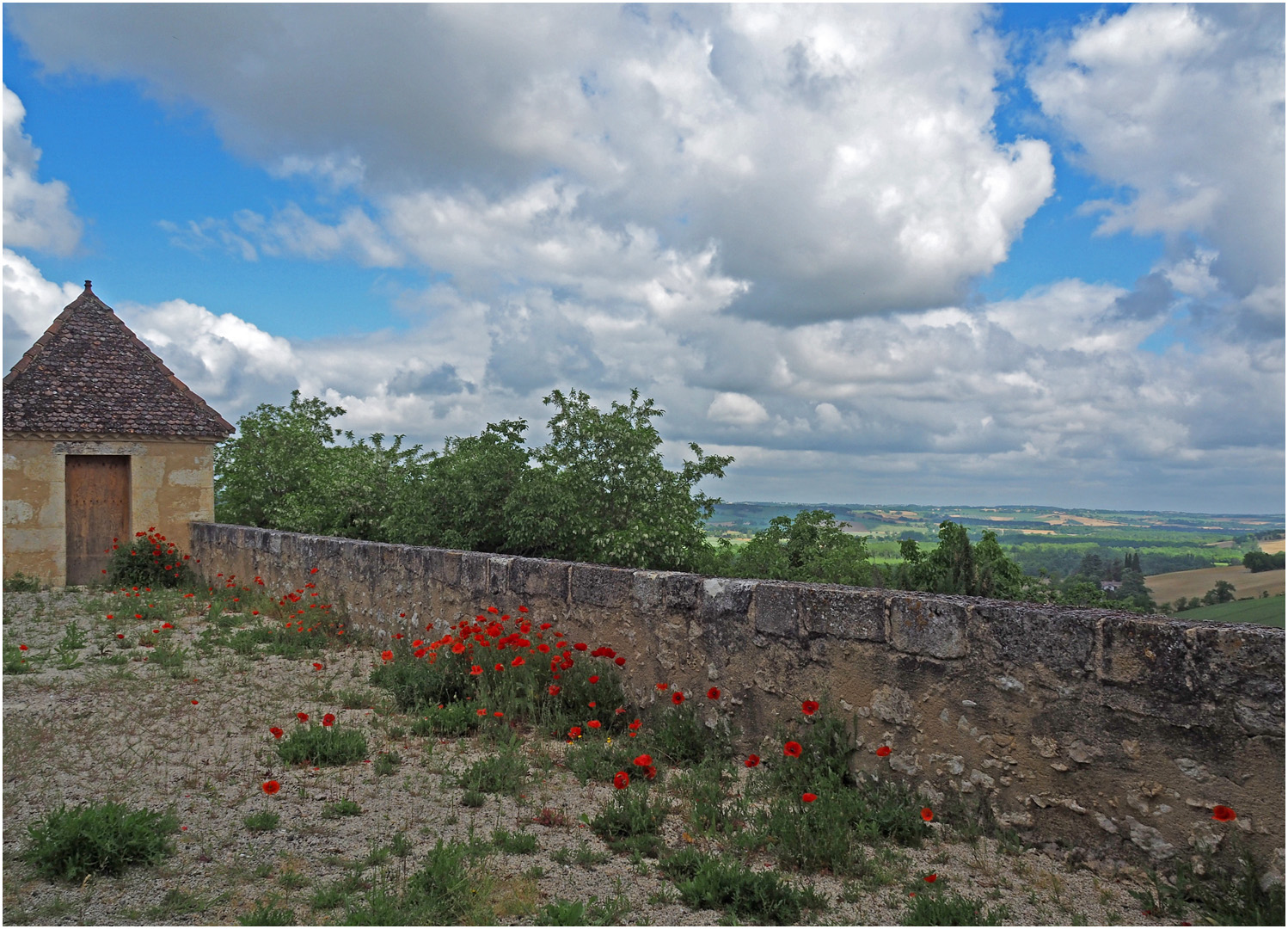 La campagne vue des remparts de Lectoure