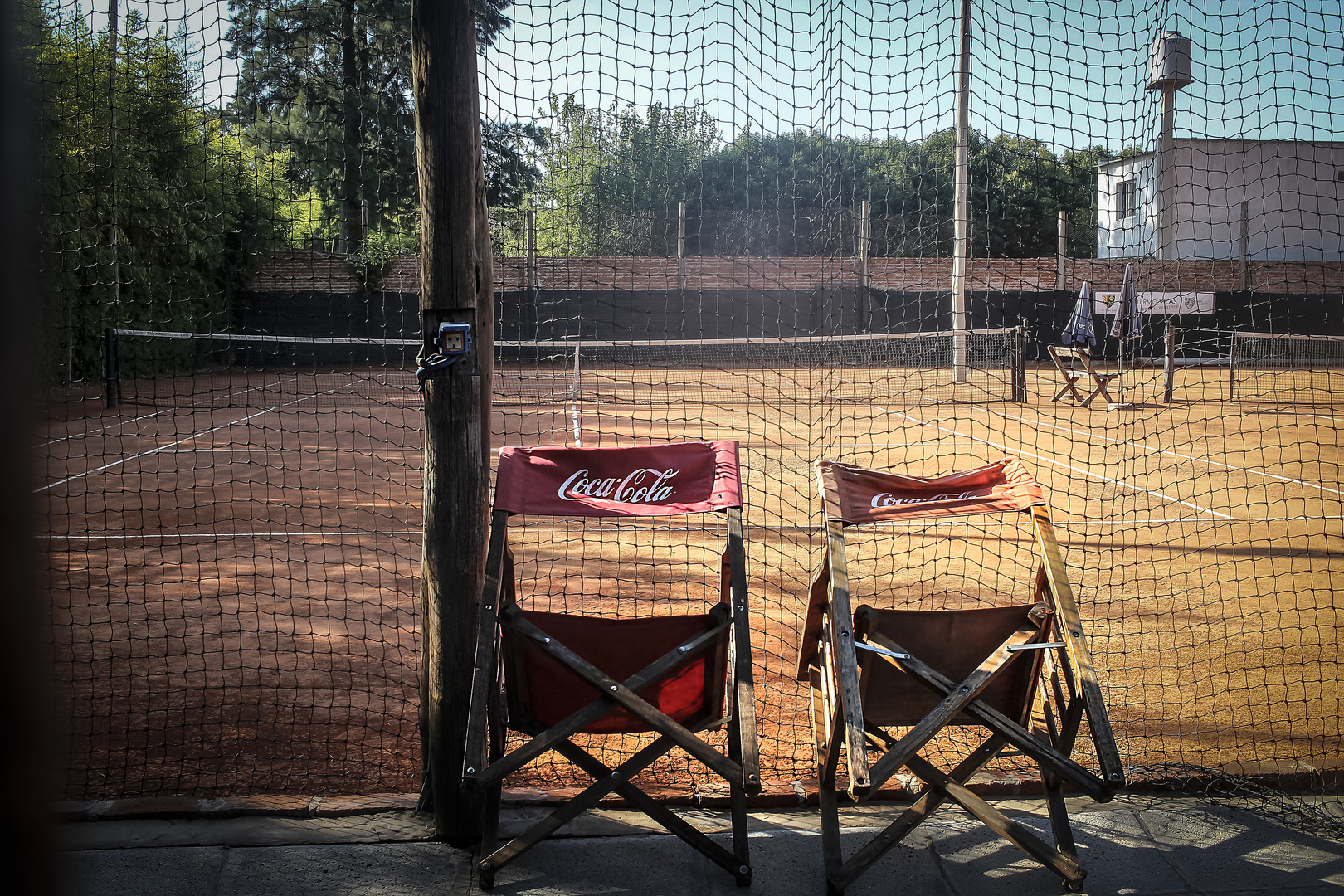 La cancha de tenis