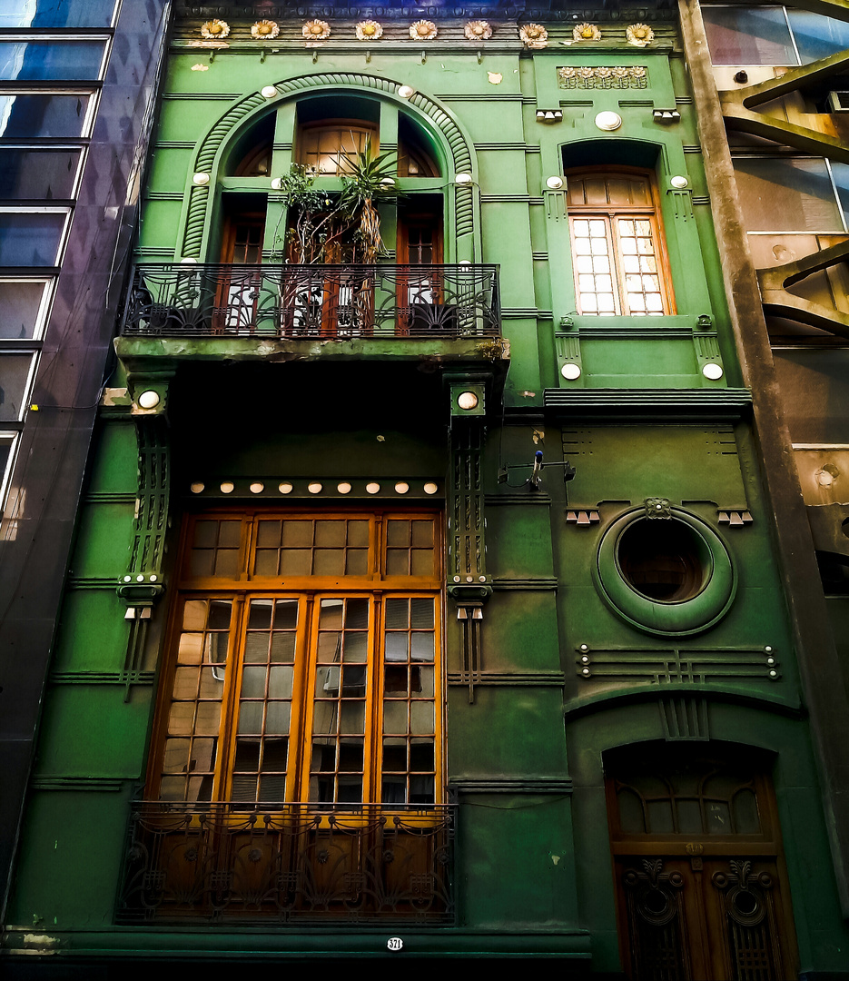 La casa esta verde