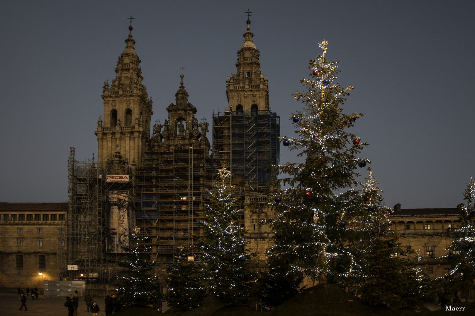 La Catedral de Santiago en el día de ayer