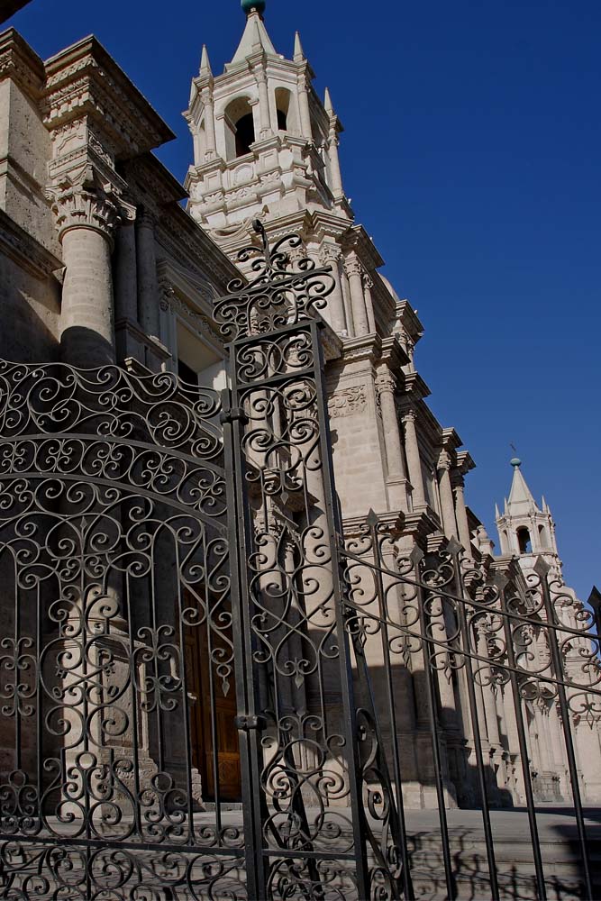 La cathédrale d'Arequipa, Pérou