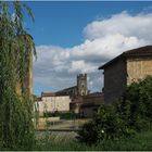 La cathédrale Saint-Pierre de Condom vue du Moulin Barlet