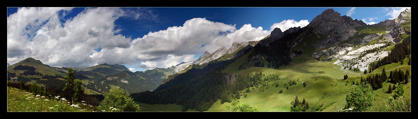 La chaîne des Aravis aux Confins