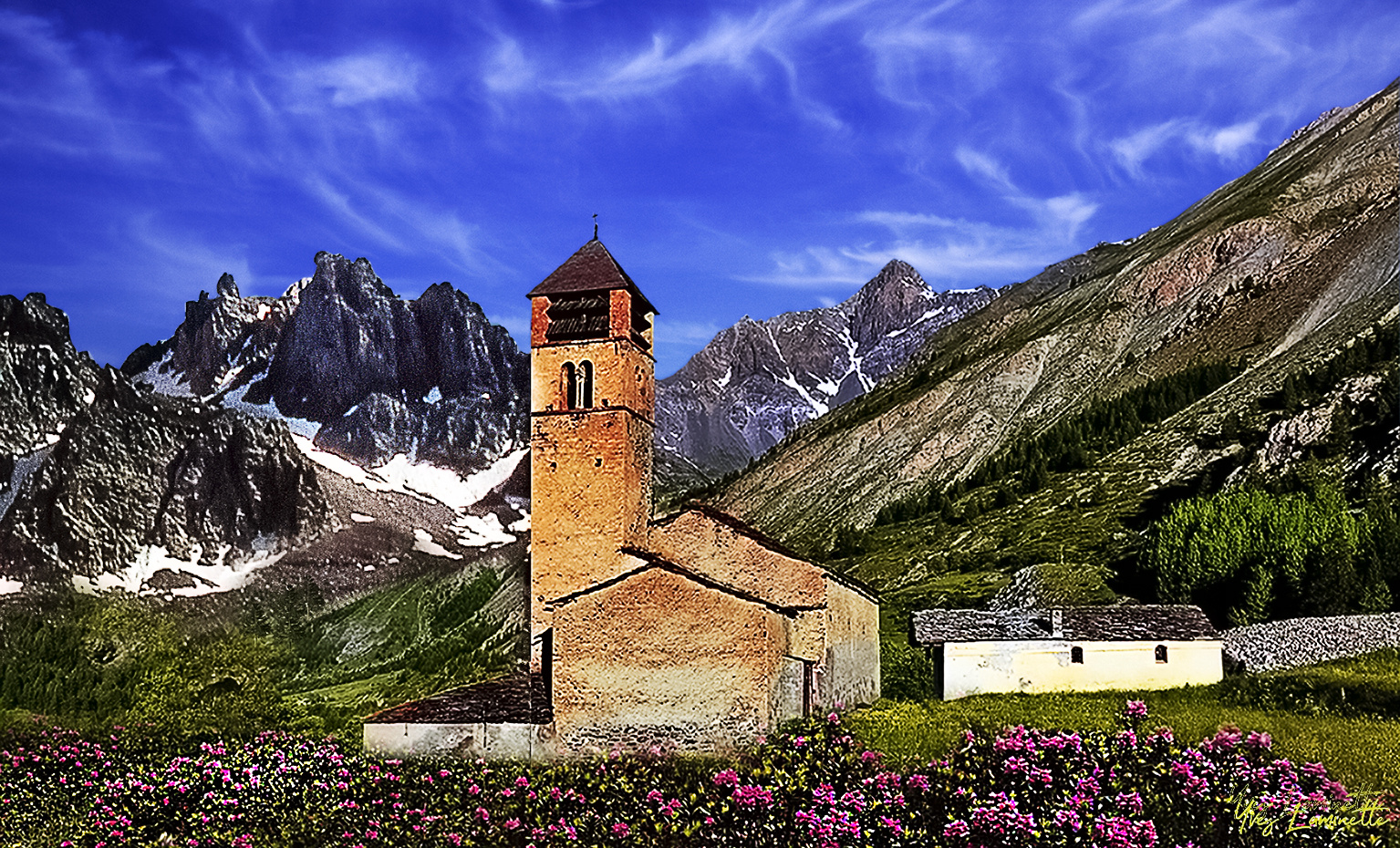 La chapelle  saint Antoine en Ubaye (Hautes Alpes)