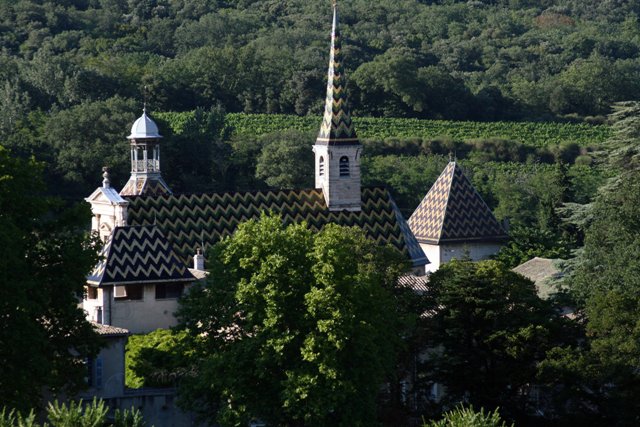 la chartreuse de Valbonne dans le Gard