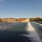 La chaussée du Bazacle sur la Garonne à Toulouse