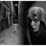 La chica bajo la lluvia