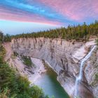 La chute et canyon Vauréal, île Anticosti