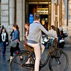 La ciclista (la rambla de Barcelona)