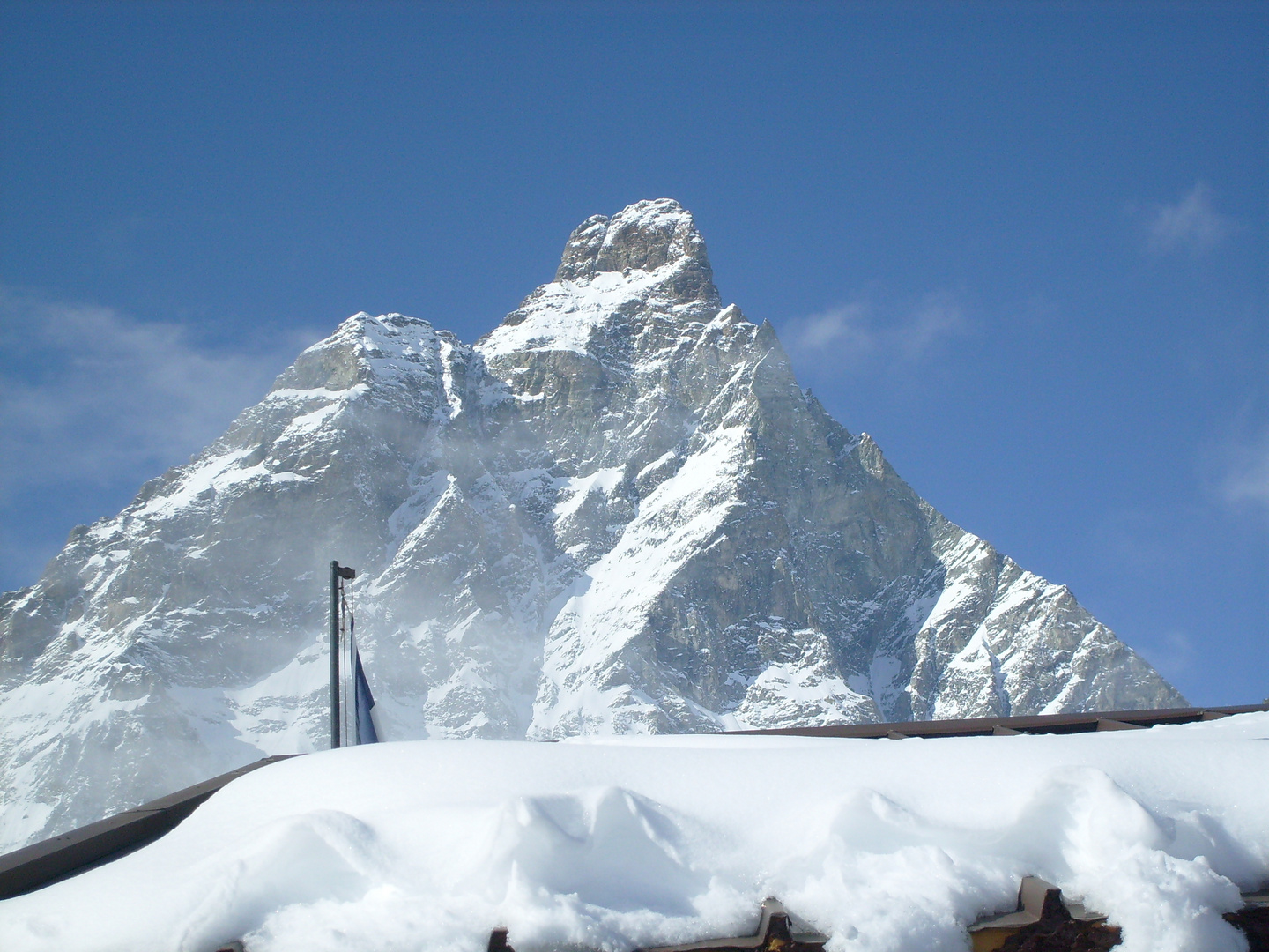 la cima del Cervino..