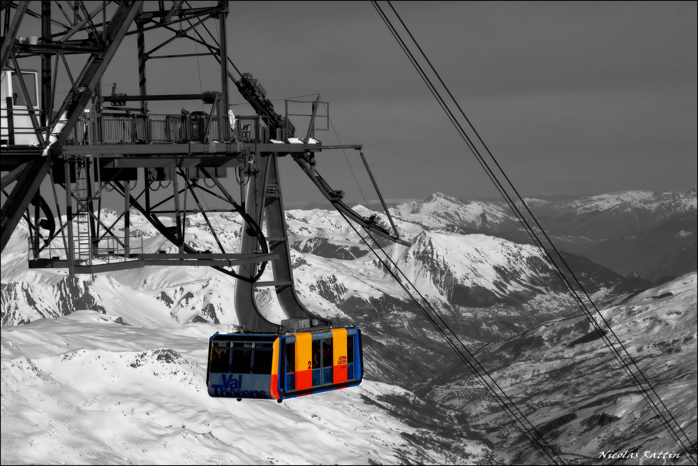 "La cime Caron 3200m a VAL THORENS (savoie)