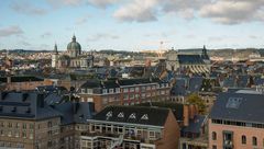 La Citadelle - View on Namur with Cathédrale Saint-Aubain and L'église Saint-Loup - 25