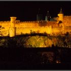 La cité de Carcassonne de nuit