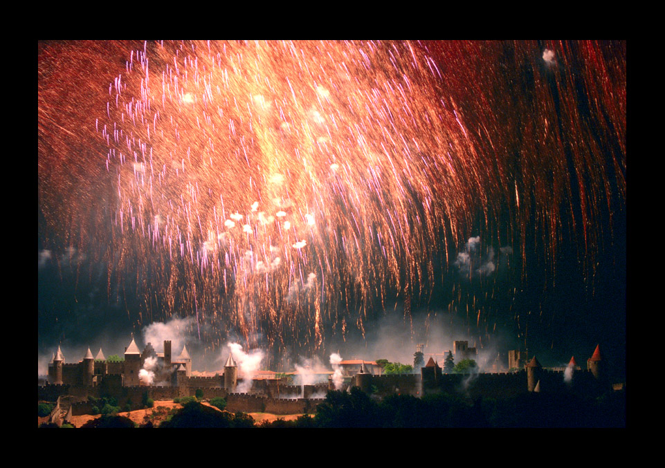 La Cité de Carcassonne lors de LA soirée annuelle, juillet 2004