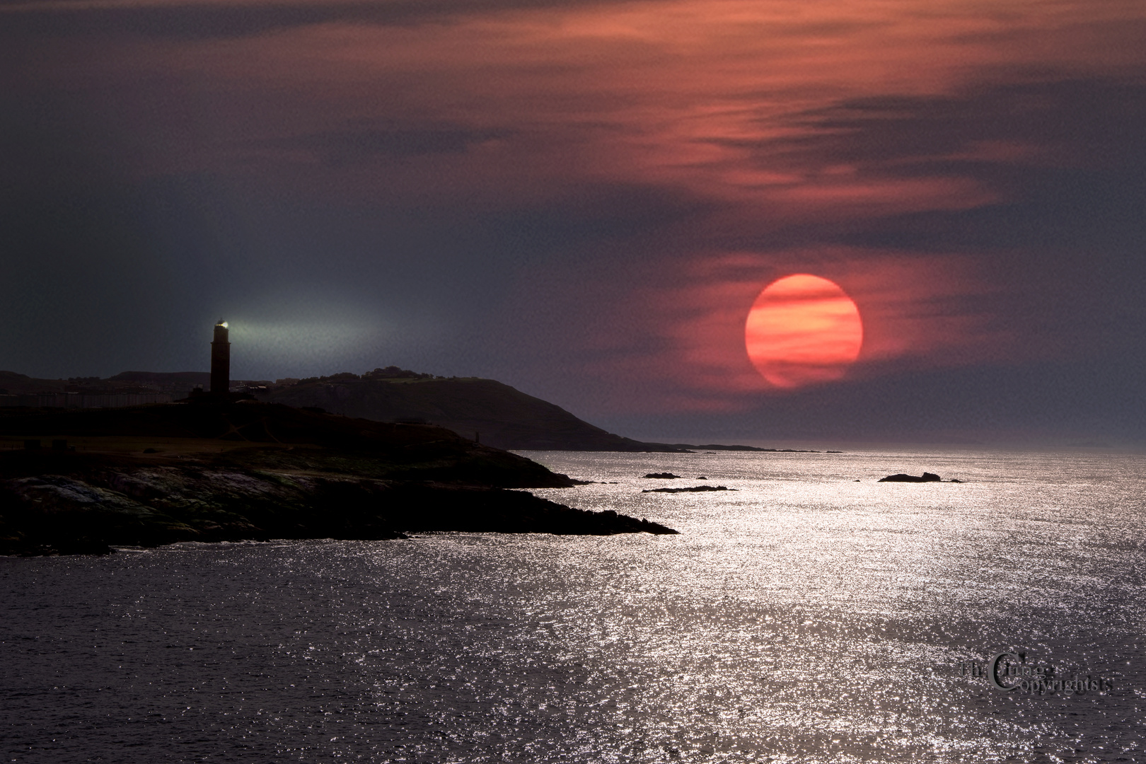 La Coruna am Abend ...