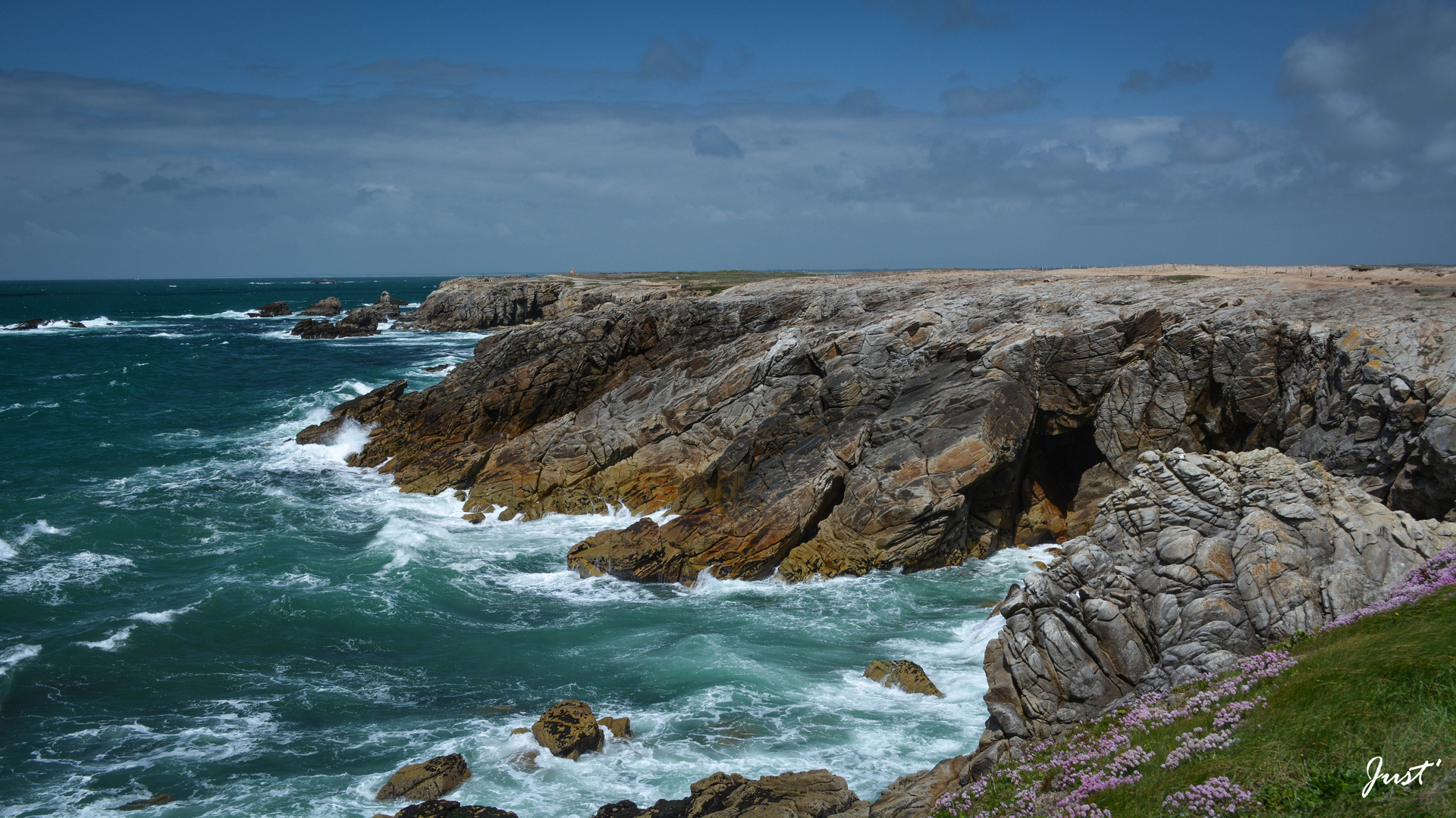 La côte sauvage de la presqu'île de Quiberon