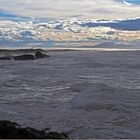 La côte sud de Capbreton après tempête.