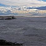 La côte sud de Capbreton après tempête.