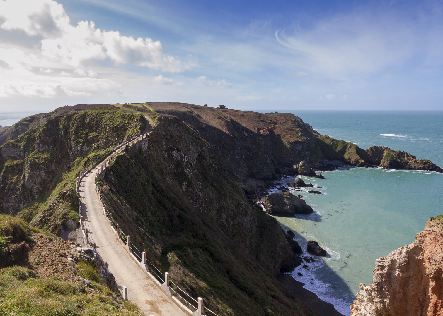 La Coupee on Sark channel islands